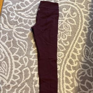 Lululemon maroon leggings